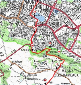 Fin du trajet : Chevreuse->SQY